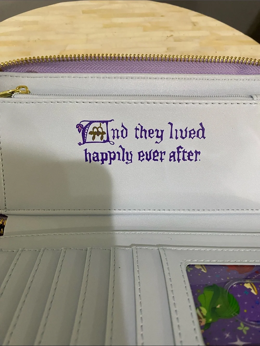 Loungefly Disney NWOT Pastel Sleeping Beauty Castle Zip Wallet - Pink & Purple